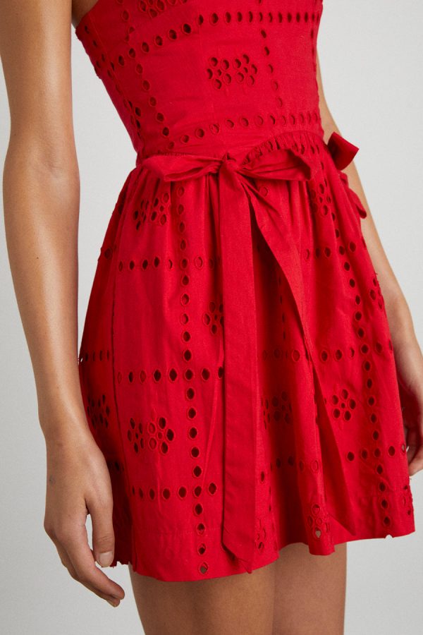 penelope mini - red broderie - Image 5