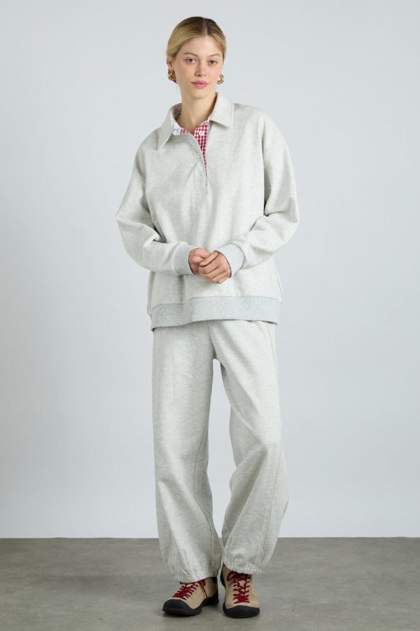 fifi rugby polo - ice grey marl - Image 2