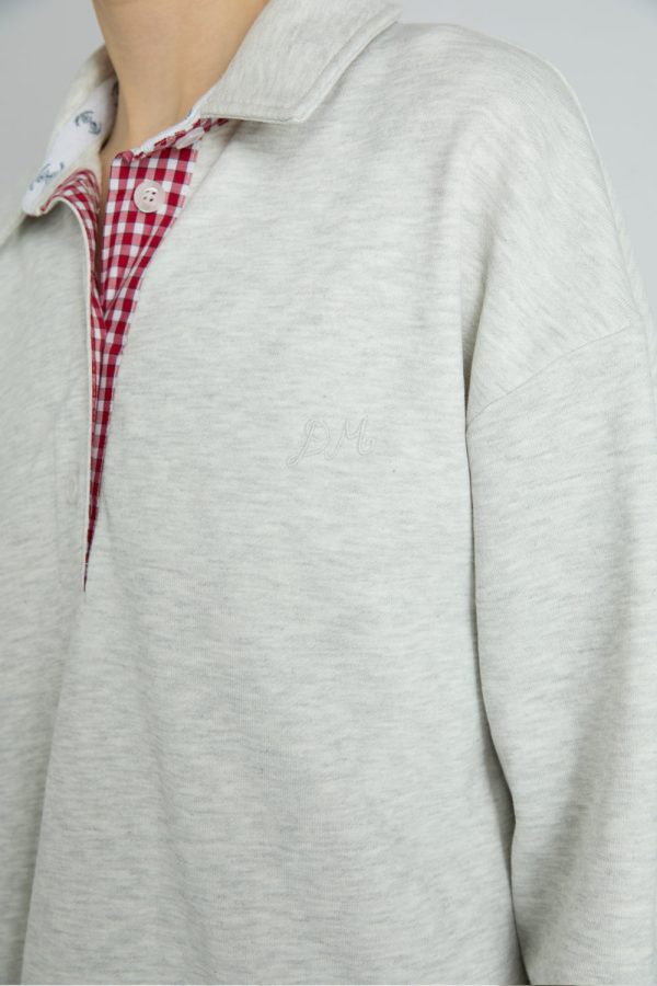 fifi rugby polo - ice grey marl - Image 6